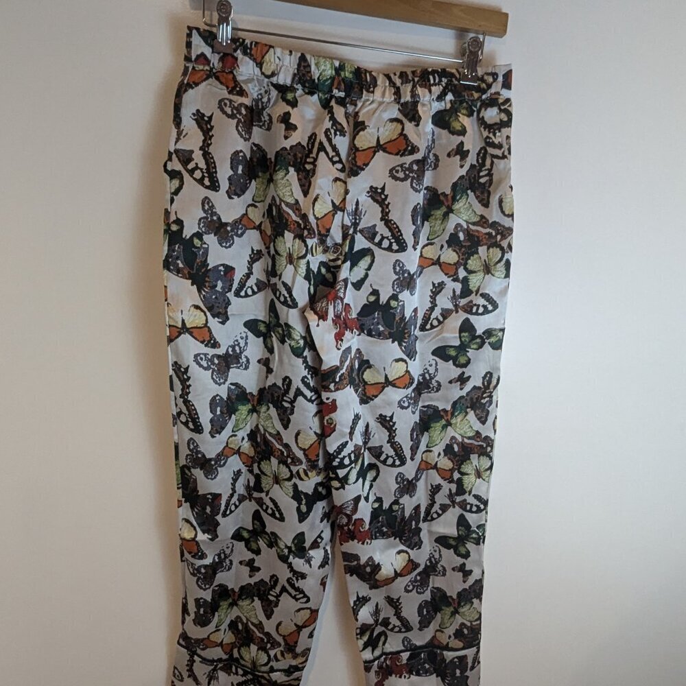 NWT Adore Me Alania Printed Satin Pajama Pants, Sz M